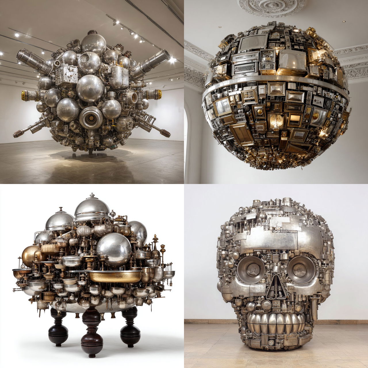 Subodh Gupta style, Midjourney V7, render 1 of 4