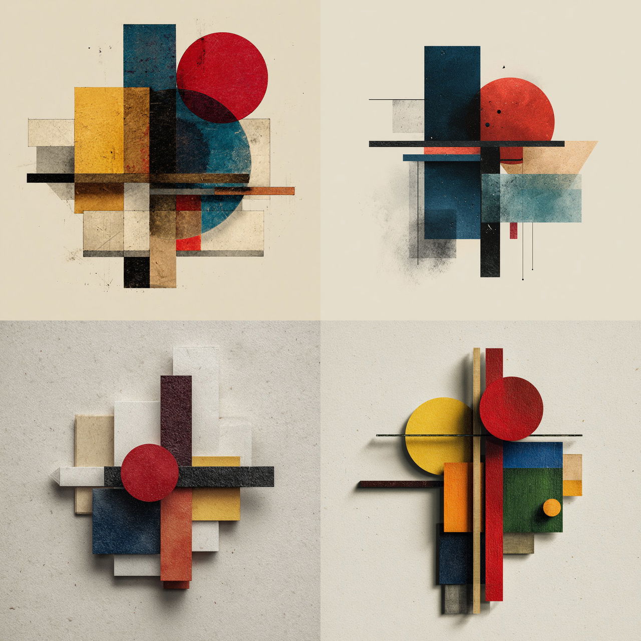Suprematism style, Midjourney V7, render 1 of 4