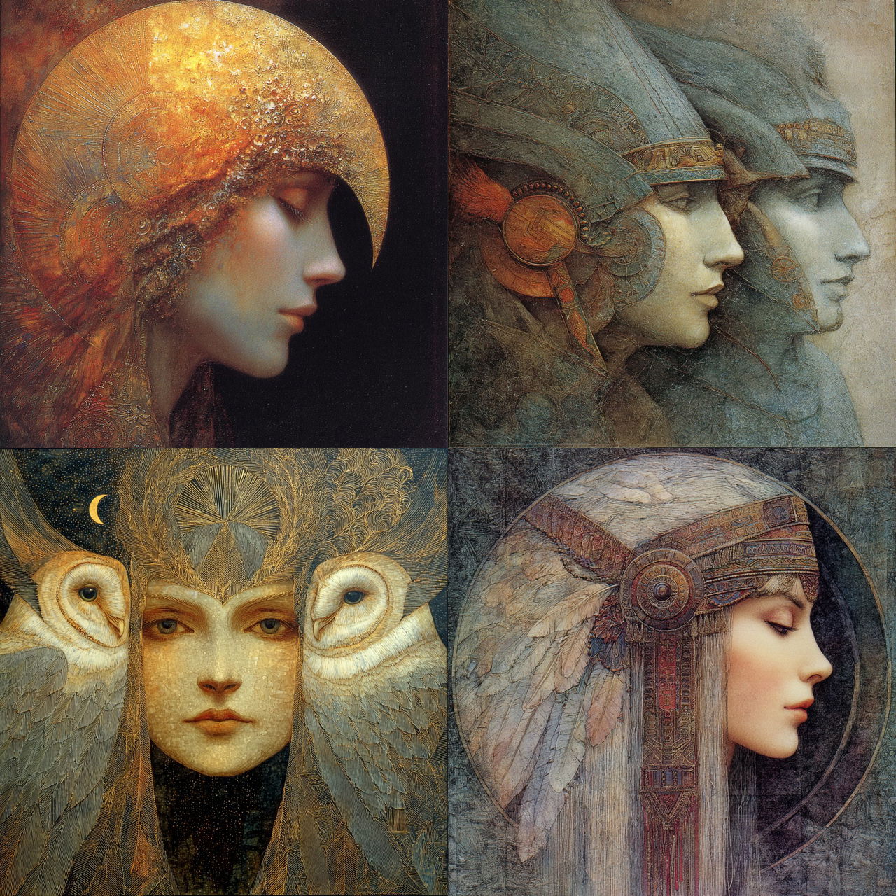 Susan Seddon Boulet style, Midjourney V7, render 1 of 4