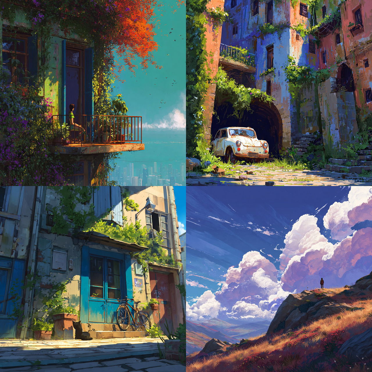 Sylvain Sarrailh style, Midjourney V7, render 1 of 4
