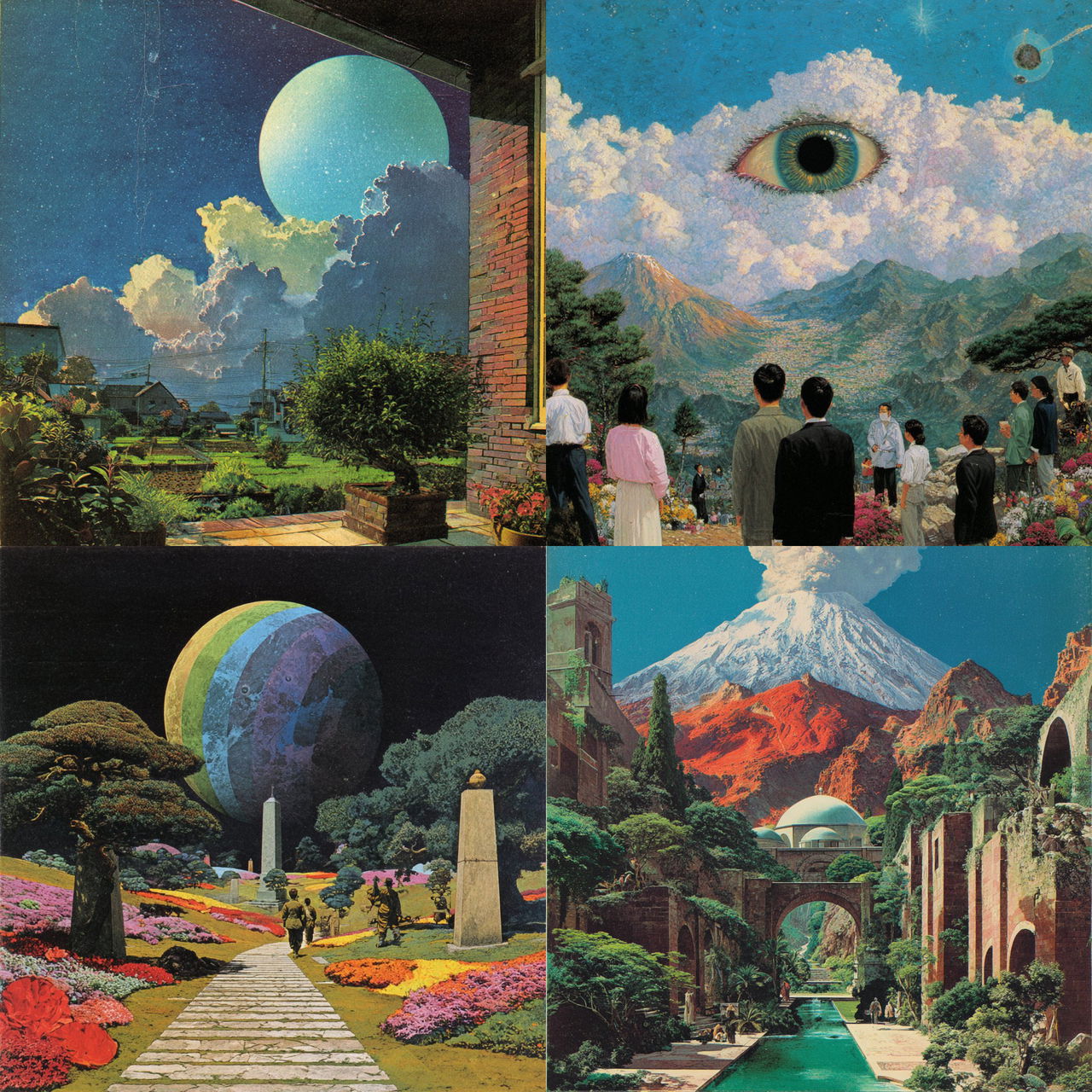 Tadanori Yokoo style, Midjourney V7, render 1 of 4