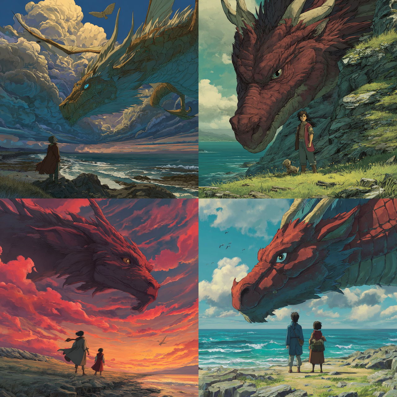 Tales from Earthsea style, Midjourney V7, render 1 of 4