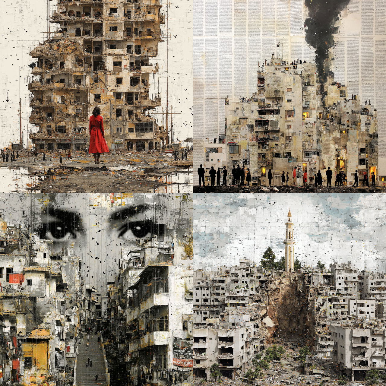 Tammam Azzam style, Midjourney V7, render 1 of 4