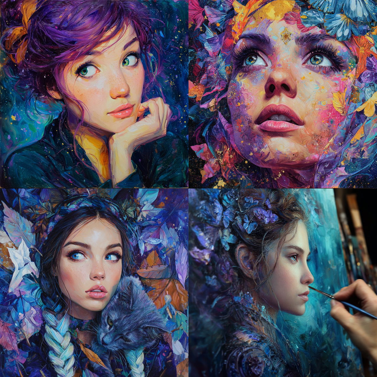 Tanya Shatseva style, Midjourney V7, render 1 of 4