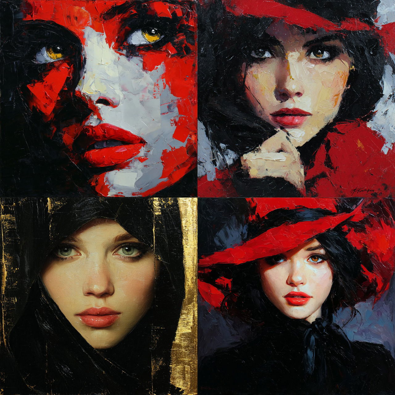Taras Loboda style, Midjourney V7, render 1 of 4