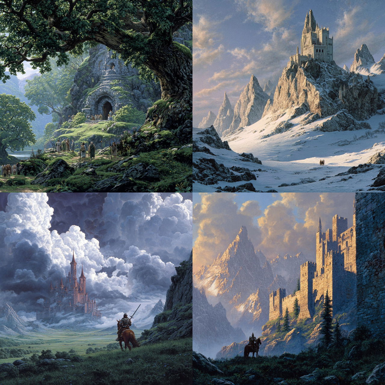 Ted Nasmith style, Midjourney V7, render 1 of 4