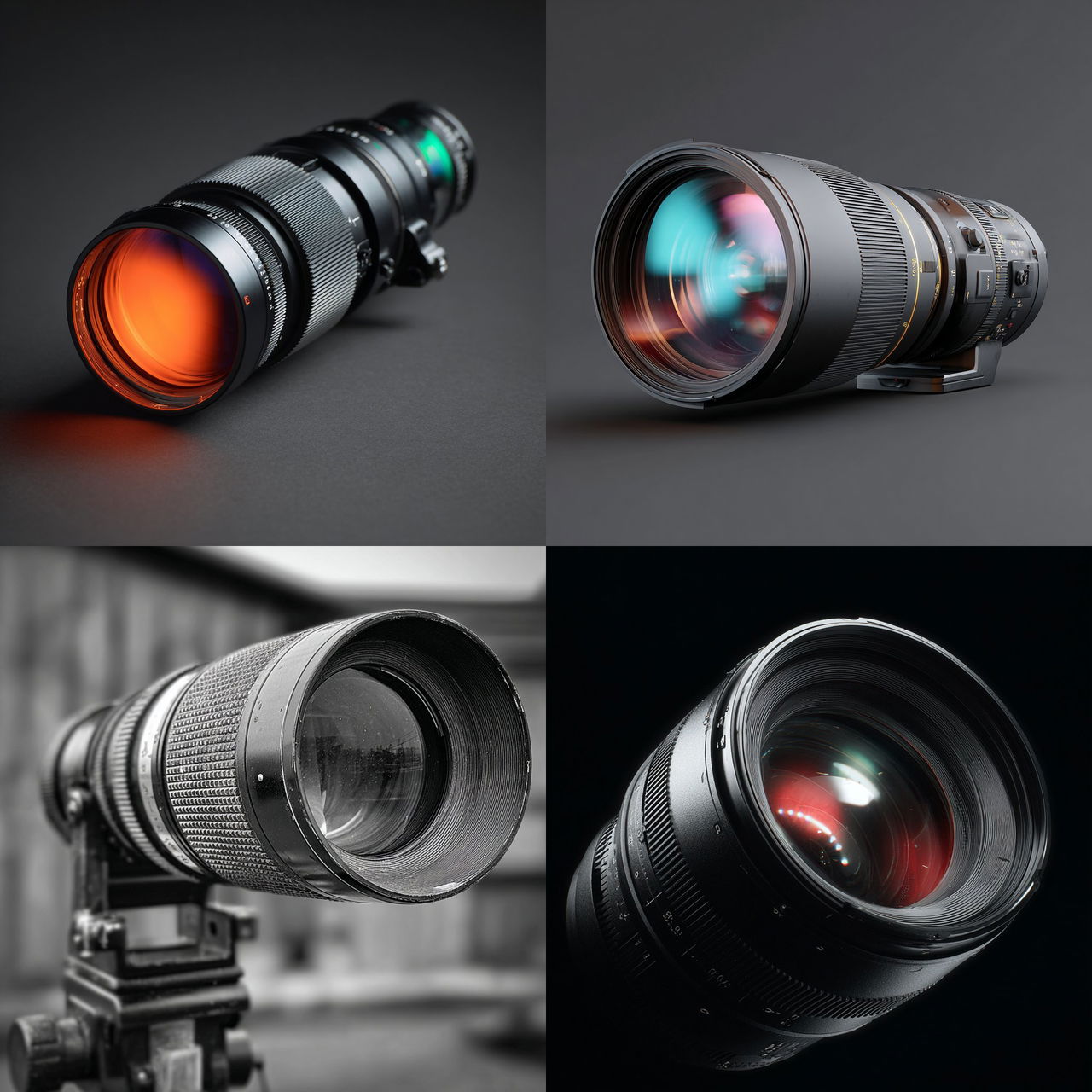 Telephoto lens style, Midjourney V7, render 1 of 4