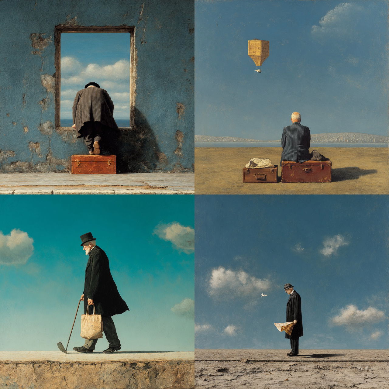 Teun Hocks style, Midjourney V7, render 1 of 4