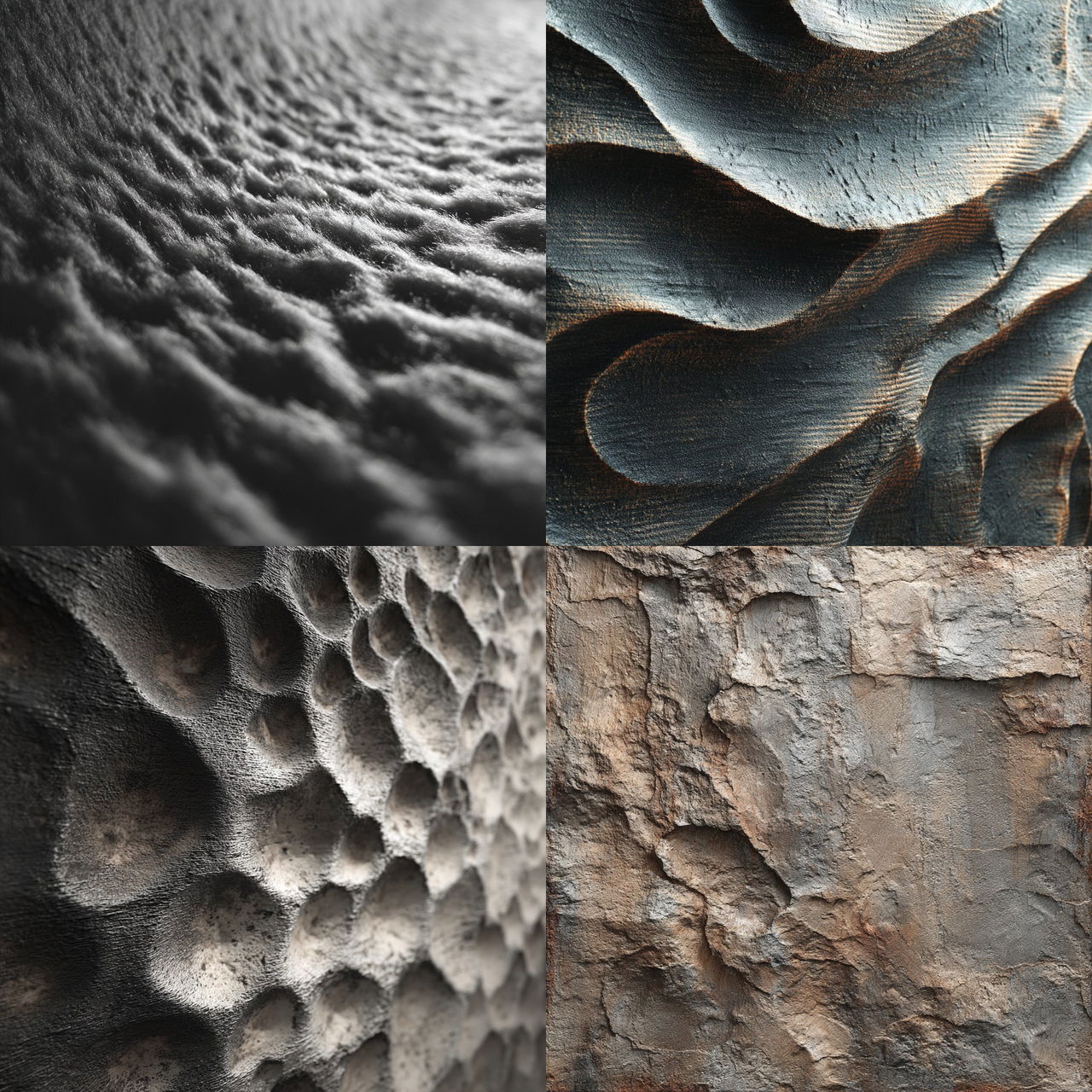 Textured surface style, Midjourney V7, render 1 of 4