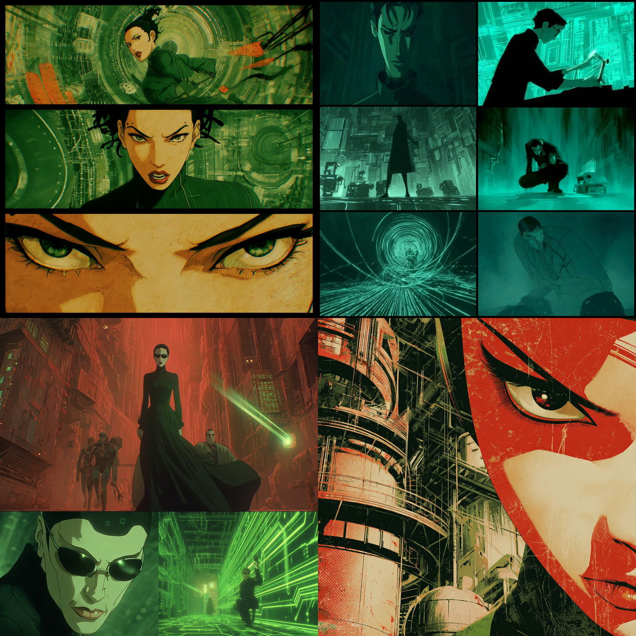 The Animatrix style, Midjourney V7, render 1 of 4