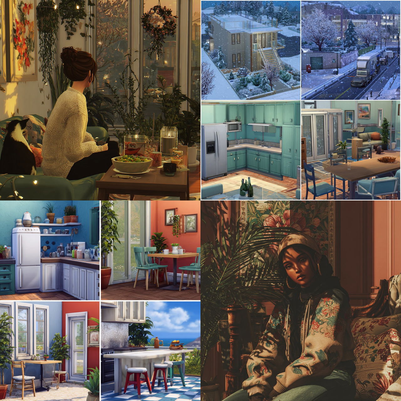 The Sims style, Midjourney V7, render 1 of 4