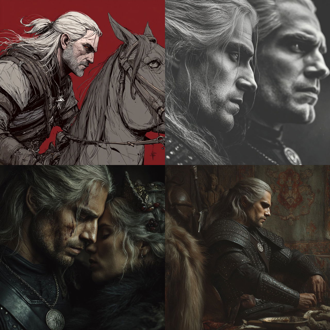 The Witcher style, Midjourney V7, render 1 of 4