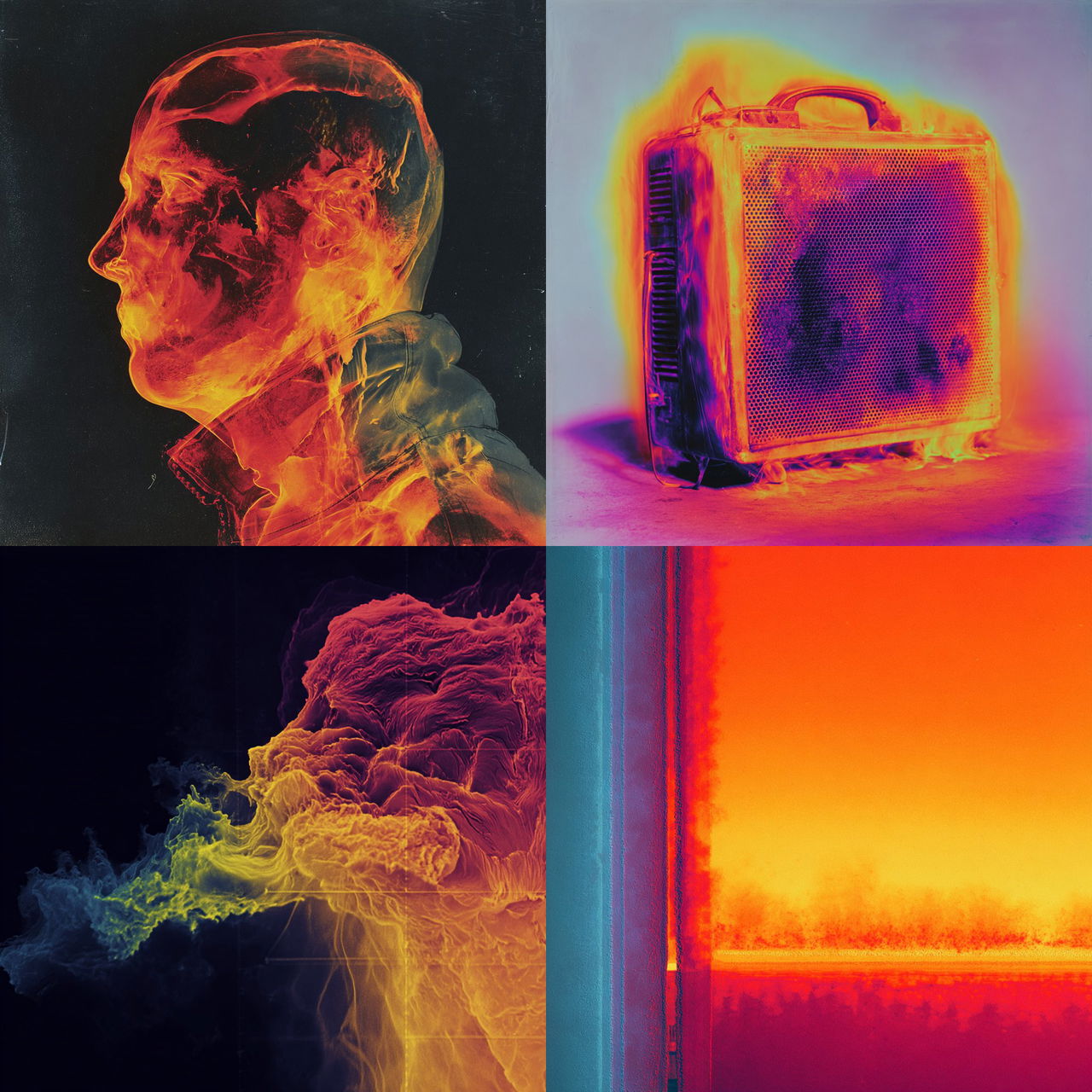 Thermograph style, Midjourney V7, render 1 of 4
