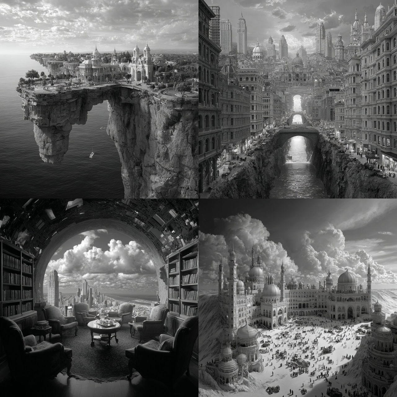 Thomas Barbey style, Midjourney V7, render 1 of 4