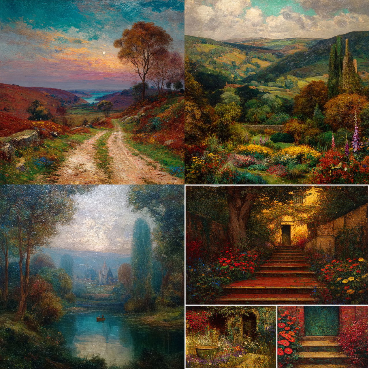 Thomas Edwin Mostyn style, Midjourney V7, render 1 of 4