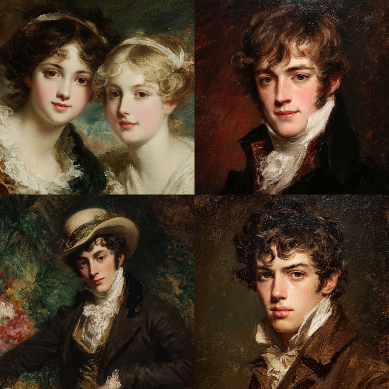 Thomas Lawrence style, Midjourney V7, render 1 of 4