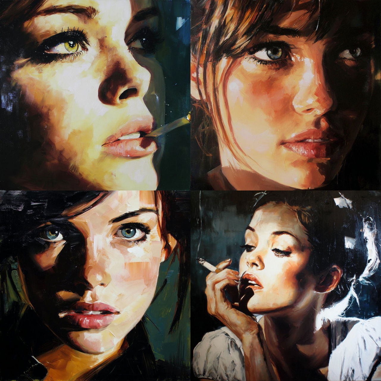 Thomas Saliot style, Midjourney V7, render 1 of 4