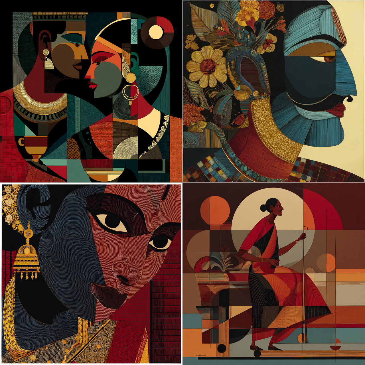 Thota Vaikuntam style, Midjourney V7, render 1 of 4