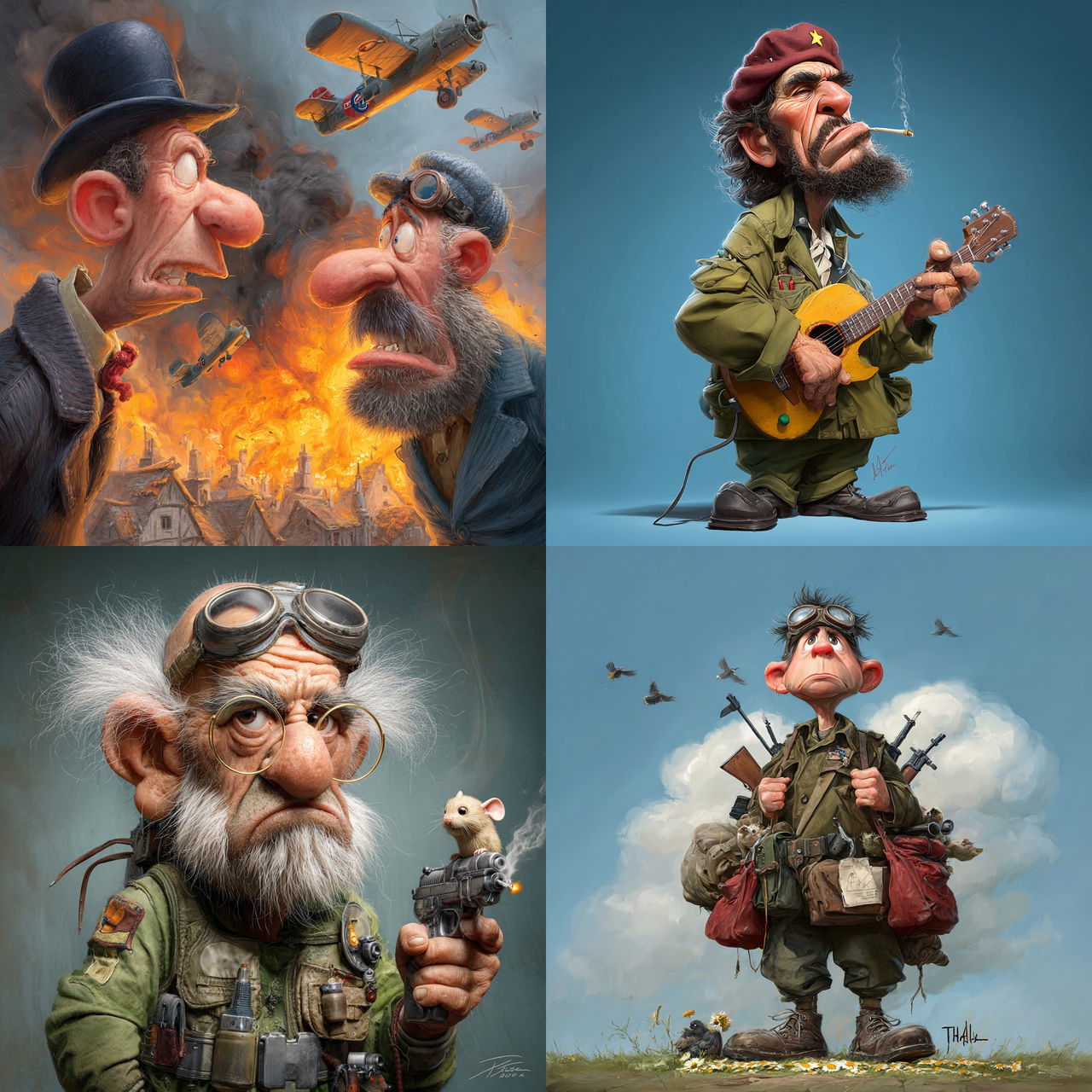 Tiago Hoisel style, Midjourney V7, render 1 of 4