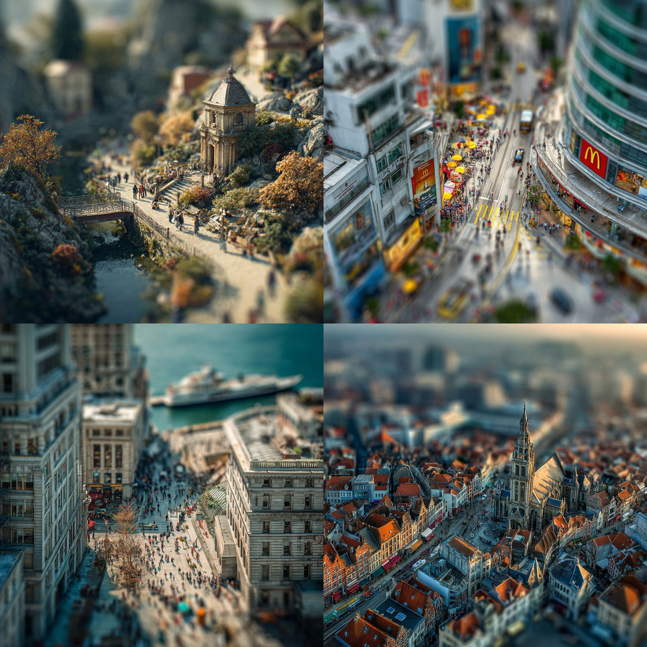 Tilt-Shift style, Midjourney V7, render 1 of 4