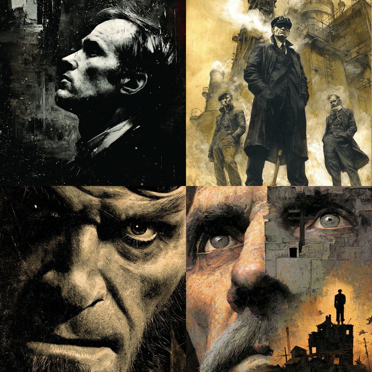 Tim Bradstreet style, Midjourney V7, render 1 of 4