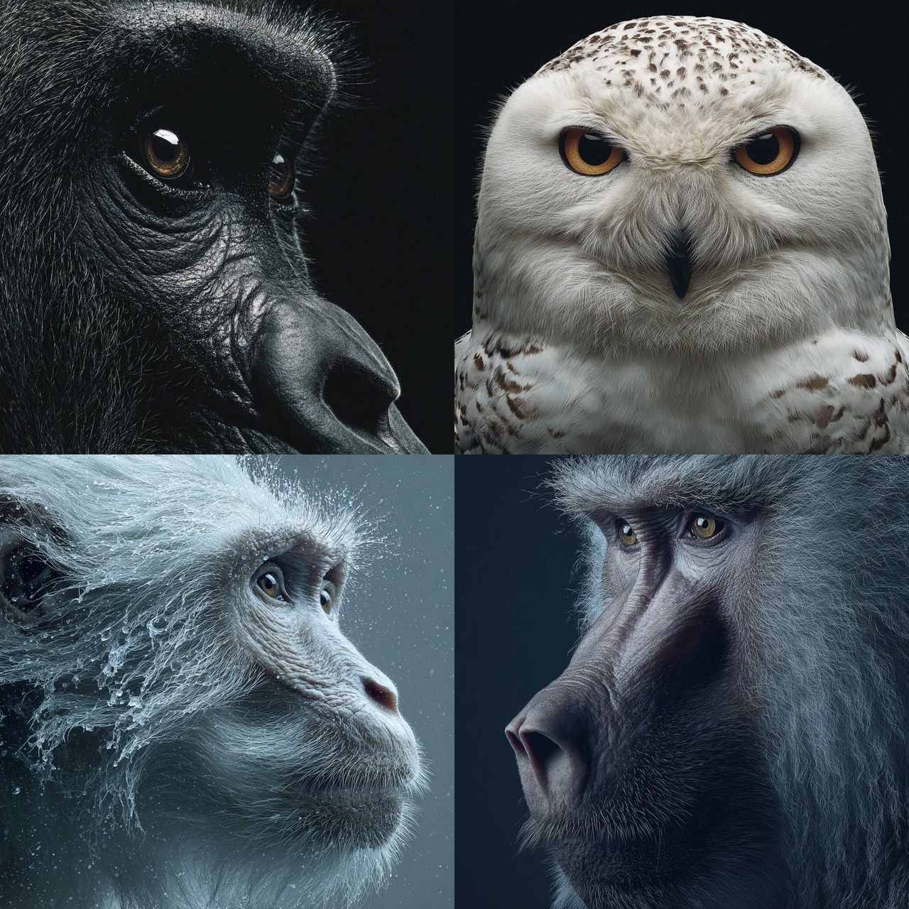 Tim Flach style, Midjourney V7, render 1 of 4