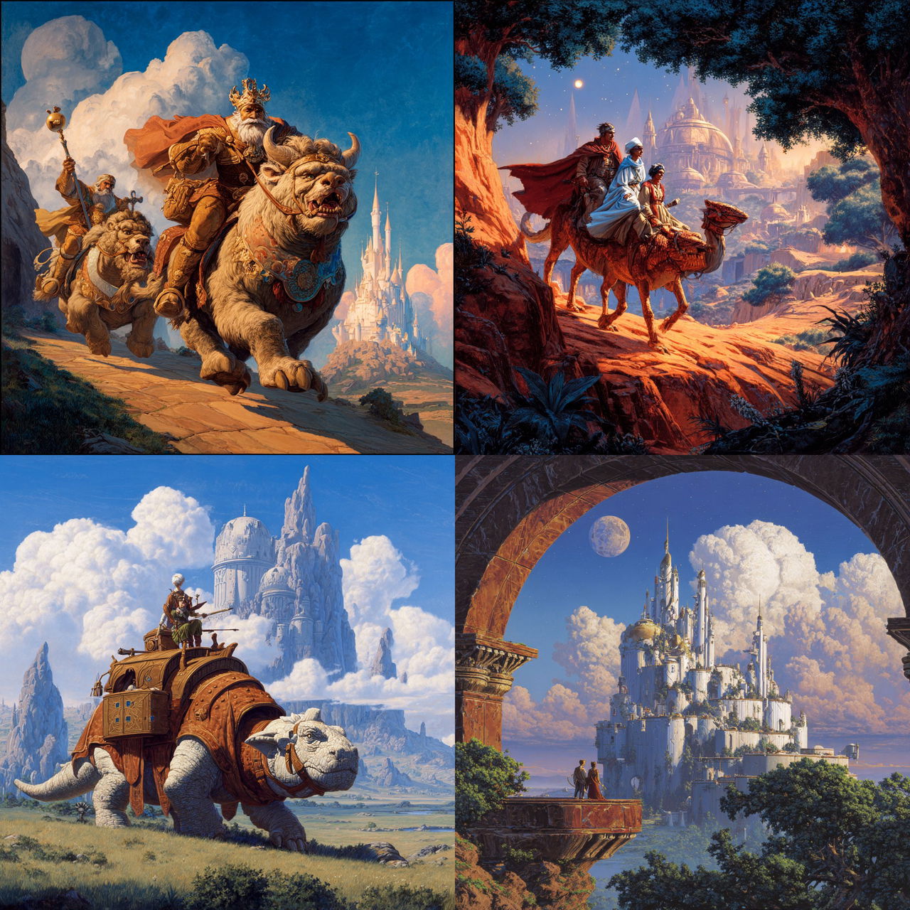 Tim Hildebrandt style, Midjourney V7, render 1 of 4