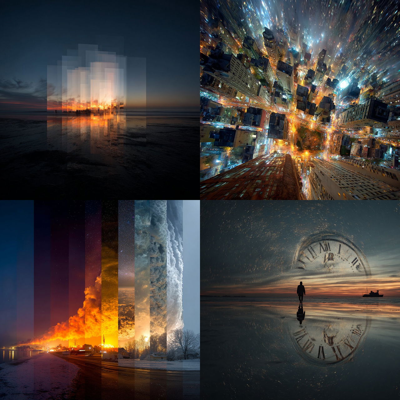 Time-lapse photography style, Midjourney V7, render 1 of 4