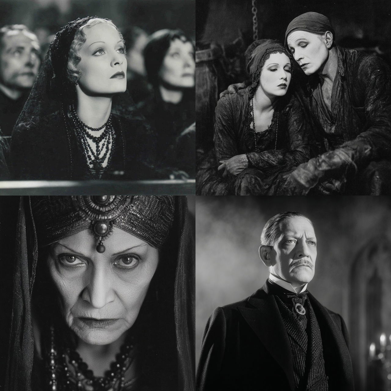 Tod Browning style, Midjourney V7, render 1 of 4