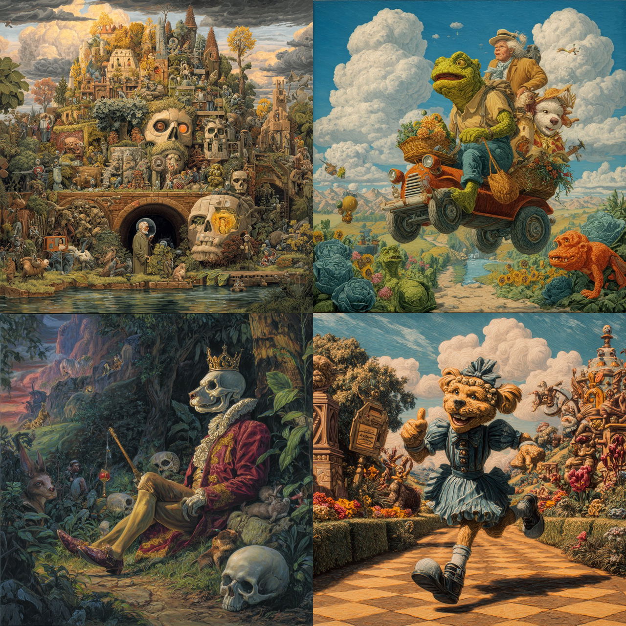Todd Schorr style, Midjourney V7, render 1 of 4