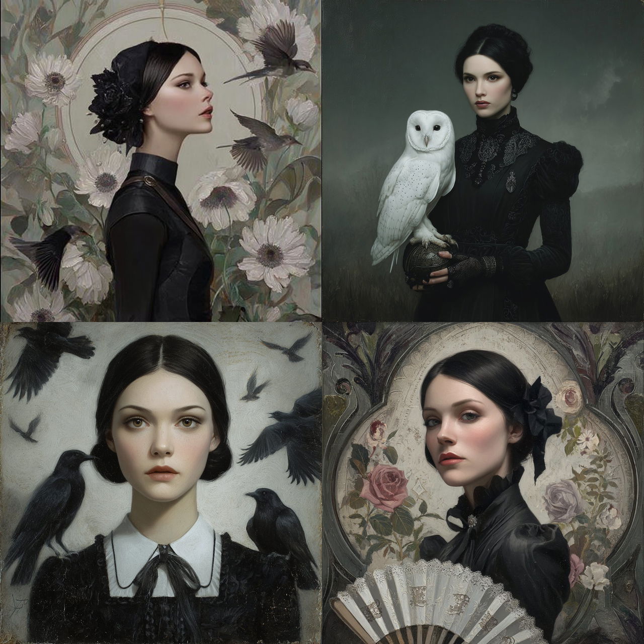Tom Bagshaw style, Midjourney V7, render 1 of 4