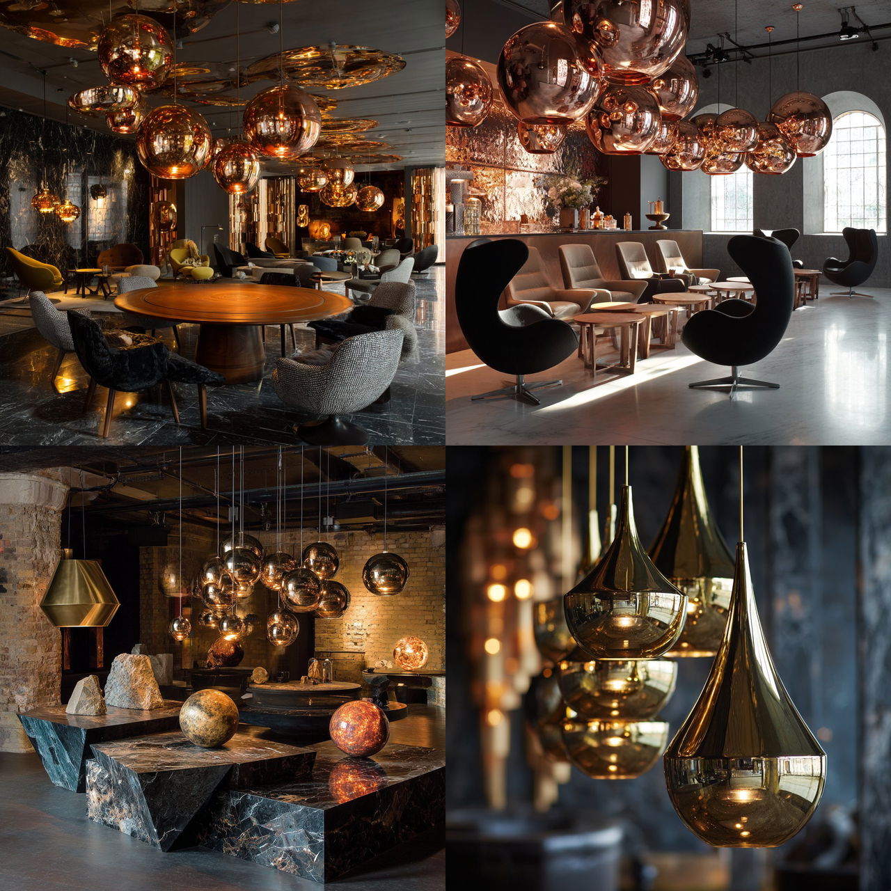 Tom Dixon style, Midjourney V7, render 1 of 4