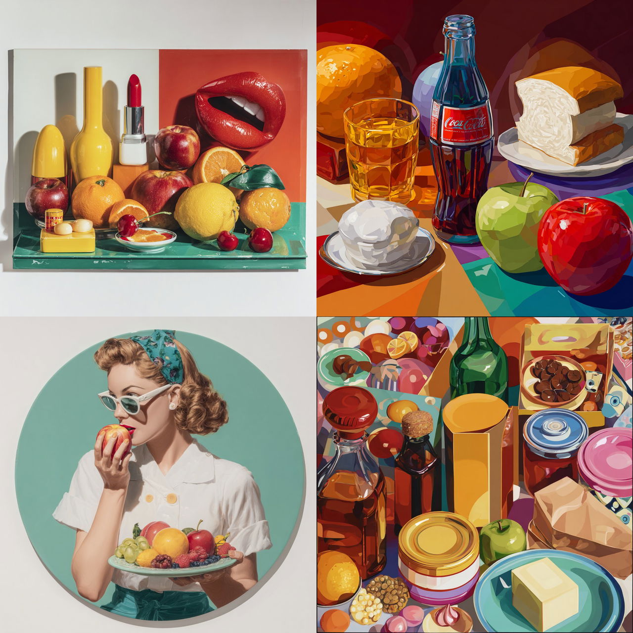 Tom Wesselmann style, Midjourney V7, render 1 of 4