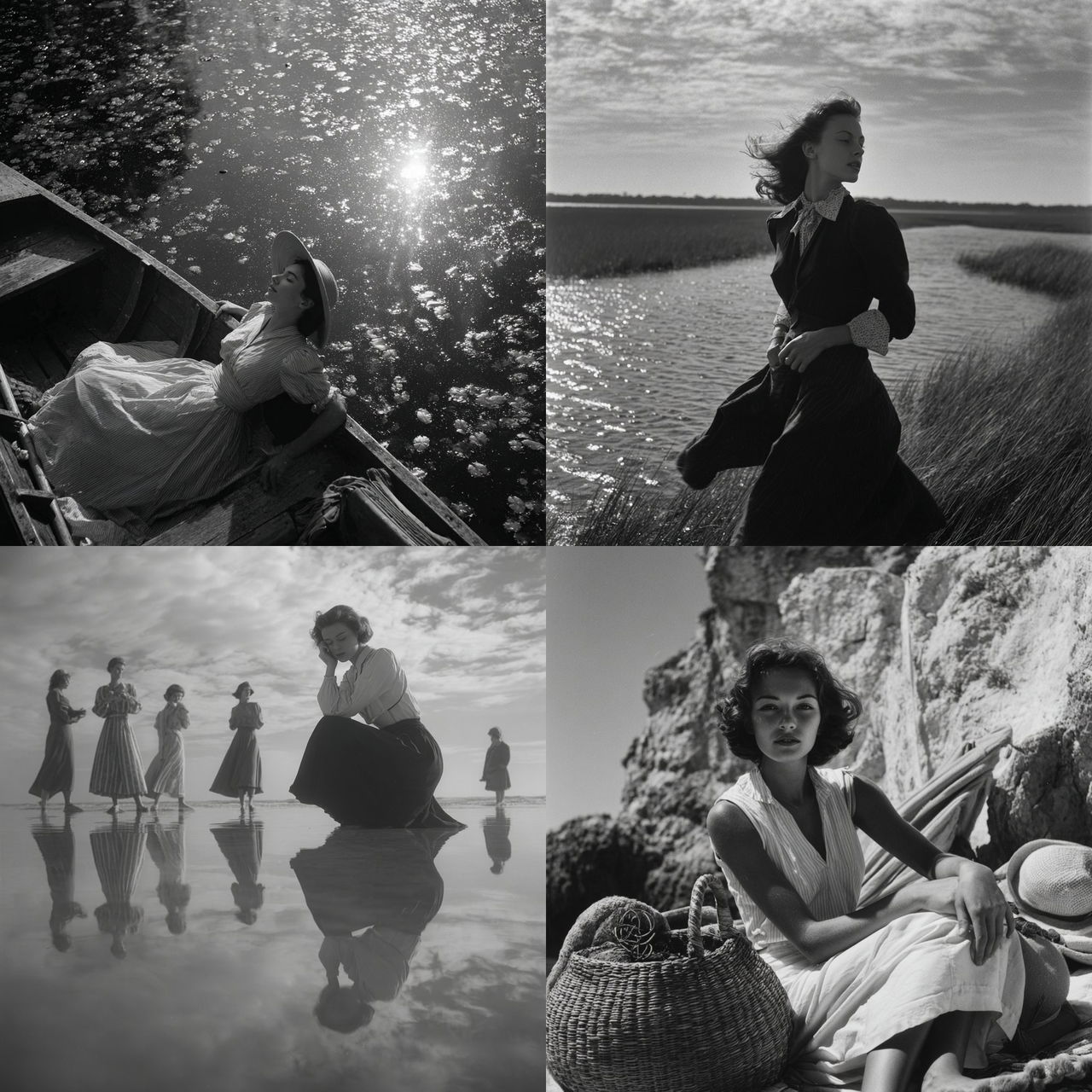 Toni Frissell style, Midjourney V7, render 1 of 4