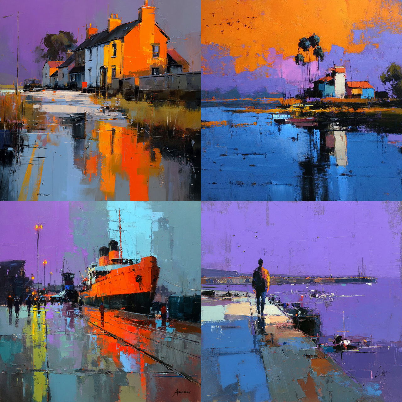 Tony Allain style, Midjourney V7, render 1 of 4