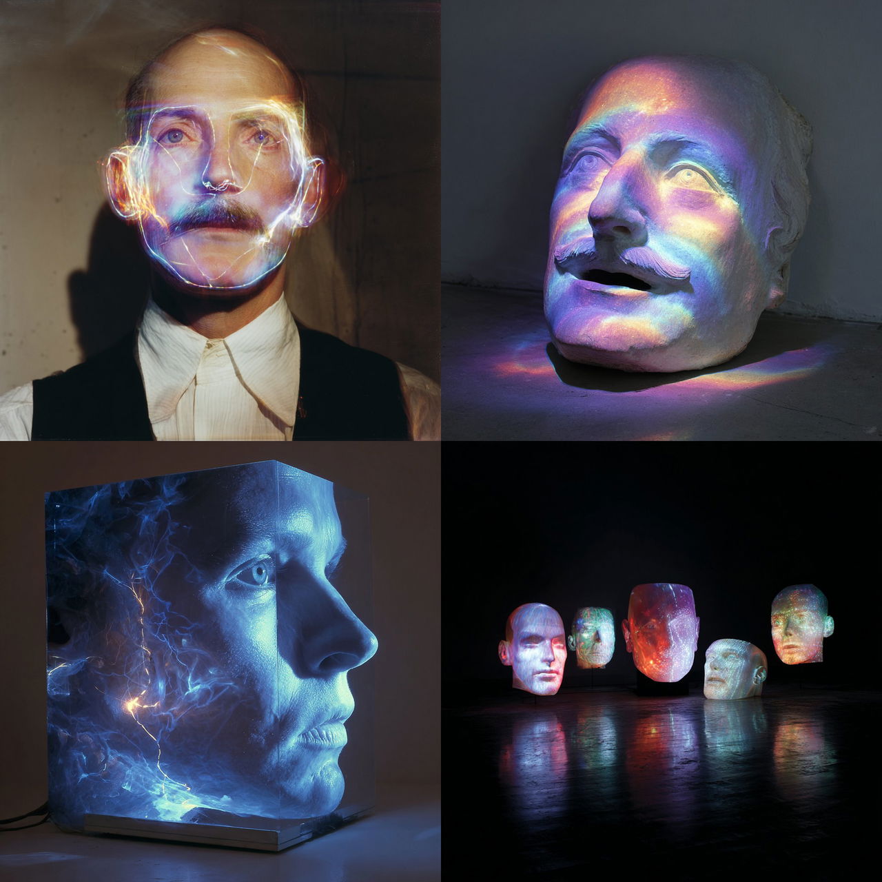 Tony Oursler style, Midjourney V7, render 1 of 4