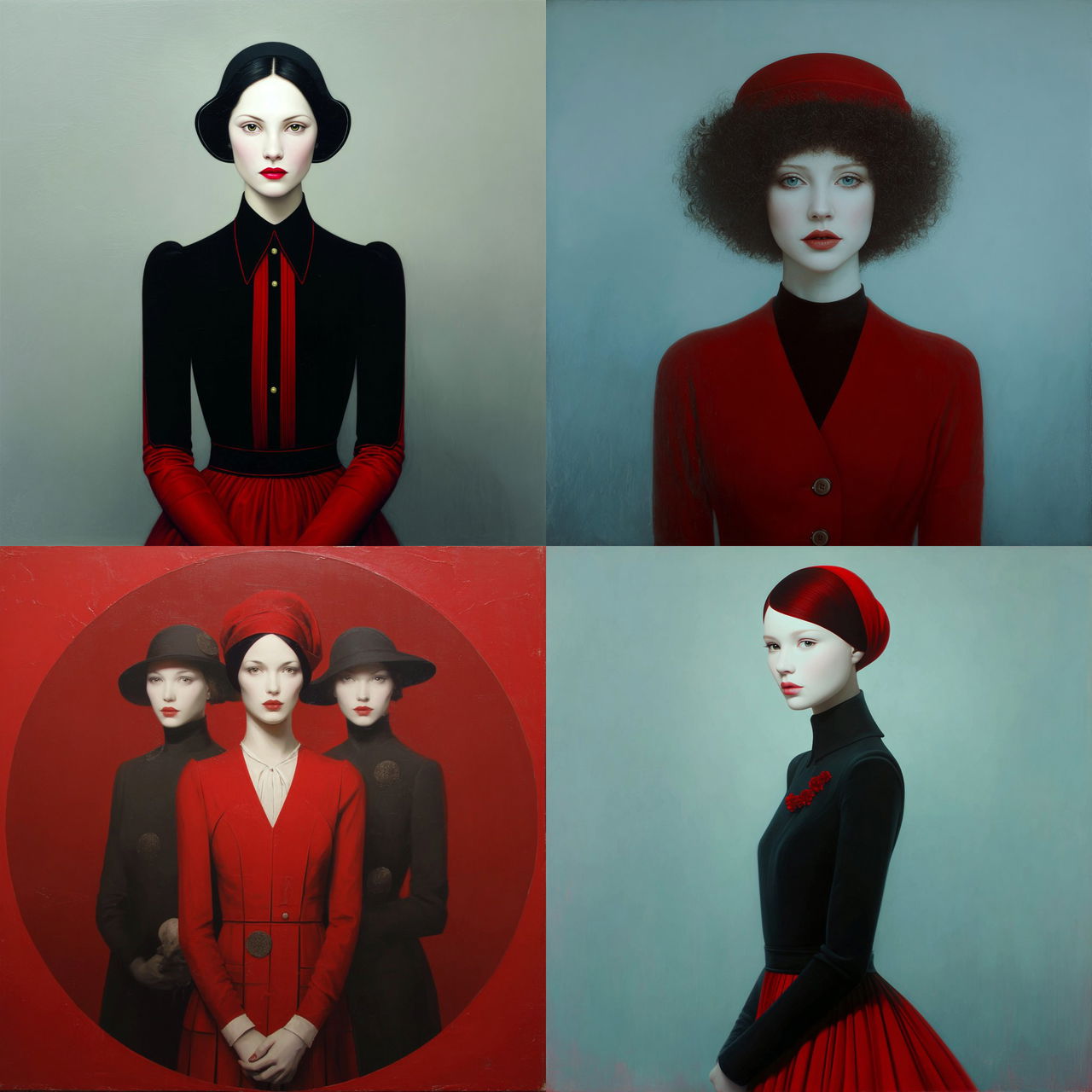 Troy Brooks style, Midjourney V7, render 1 of 4