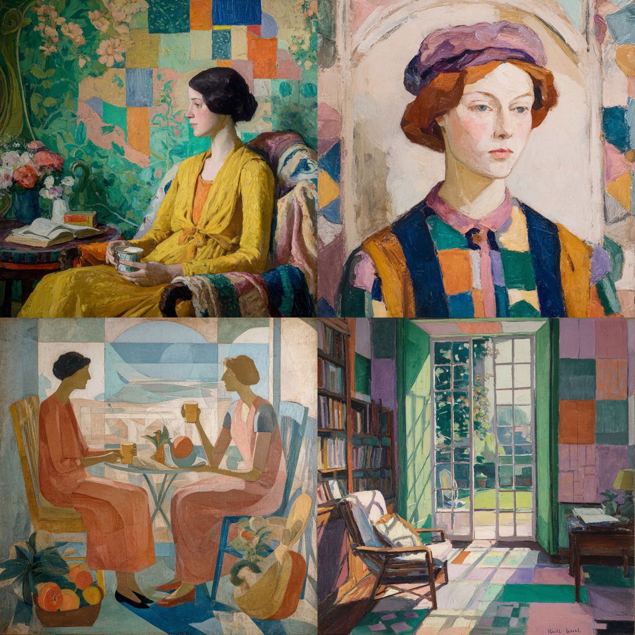 Vanessa Bell style, Midjourney V7, render 1 of 4