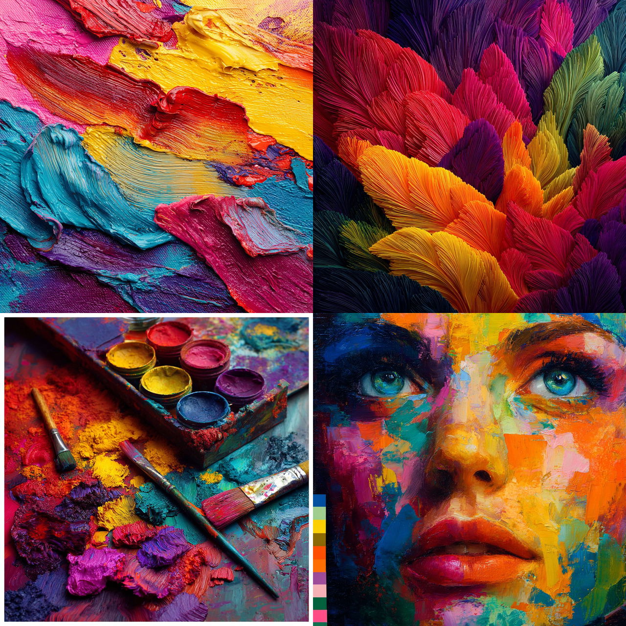 Vibrant colors style, Midjourney V7, render 1 of 4