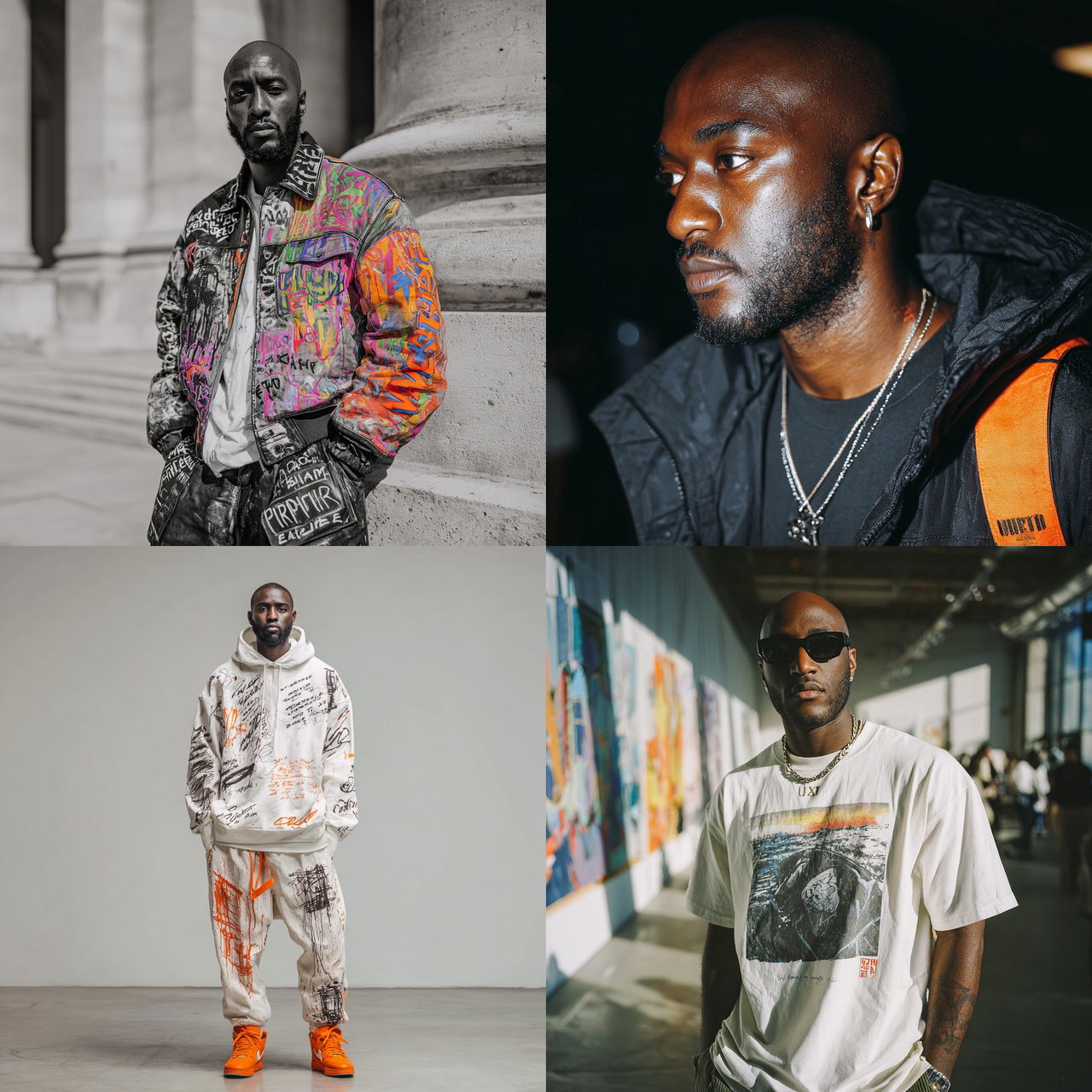 Virgil Abloh style, Midjourney V7, render 1 of 4