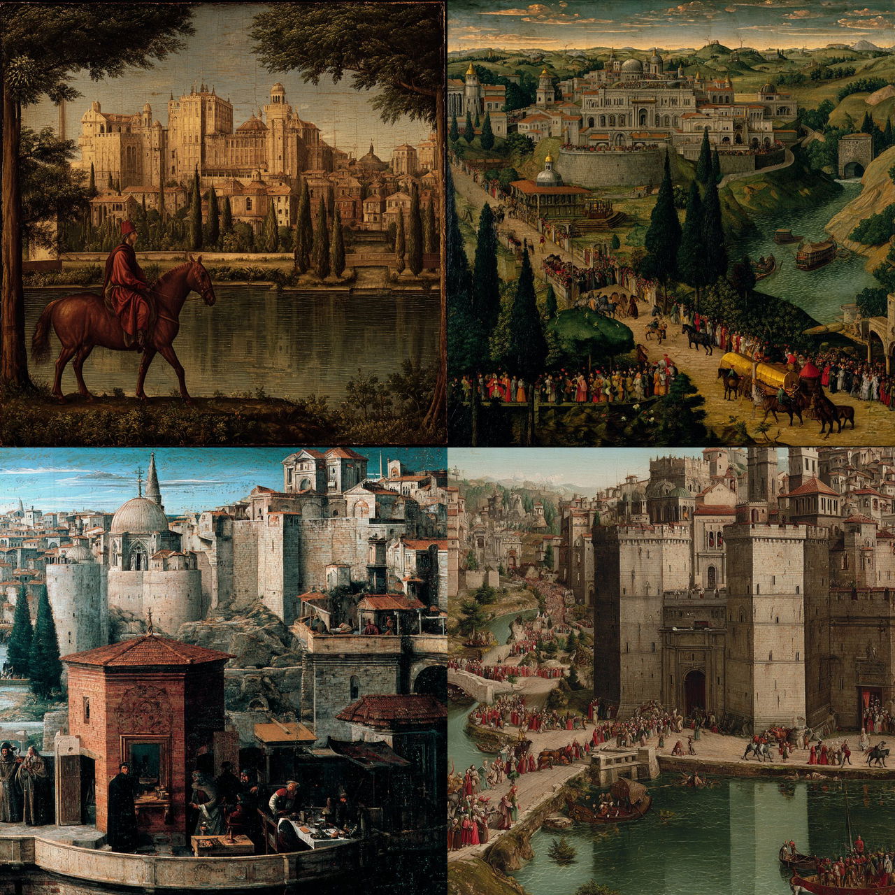 Vittore Carpaccio style, Midjourney V7, render 1 of 4