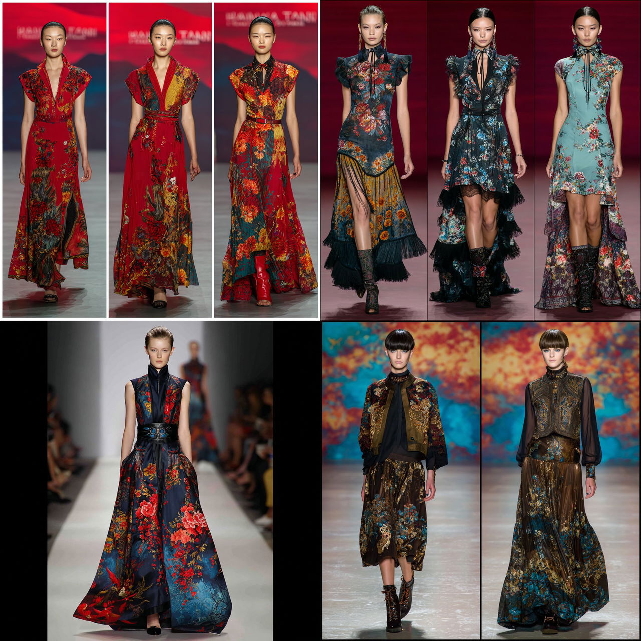 Vivienne Tam style, Midjourney V7, render 1 of 4