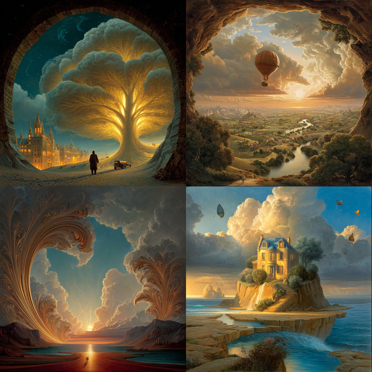 Vladimir Kush style, Midjourney V7, render 1 of 4