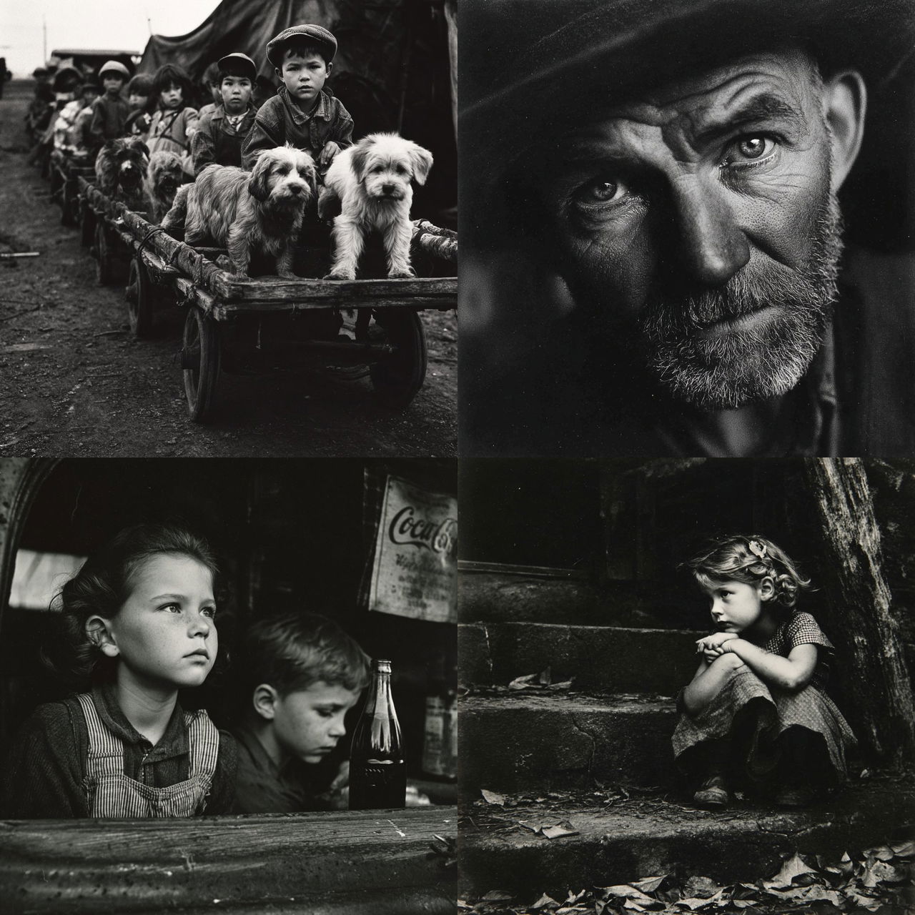 W. Eugene Smith style, Midjourney V7, render 1 of 4
