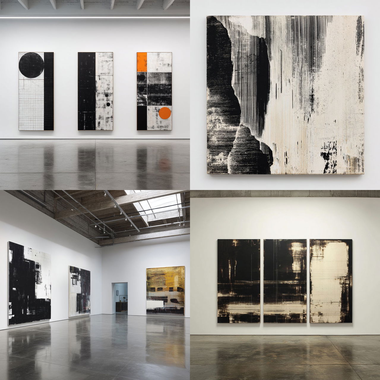 Wade Guyton style, Midjourney V7, render 1 of 4