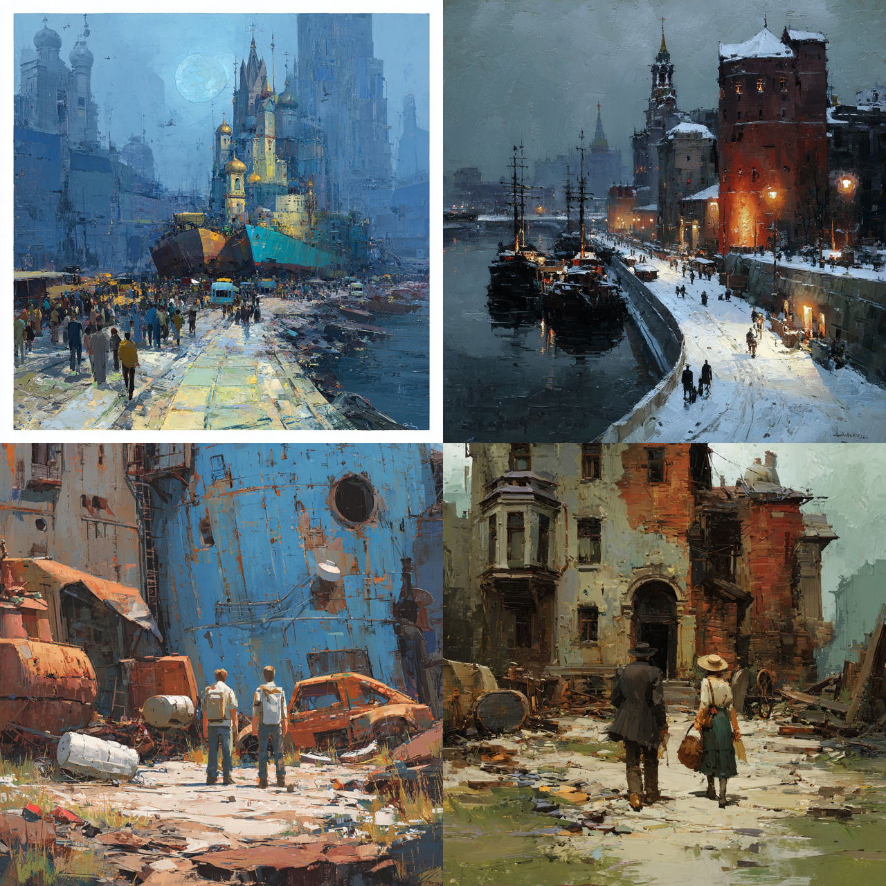 Wadim Kashin style, Midjourney V7, render 1 of 4