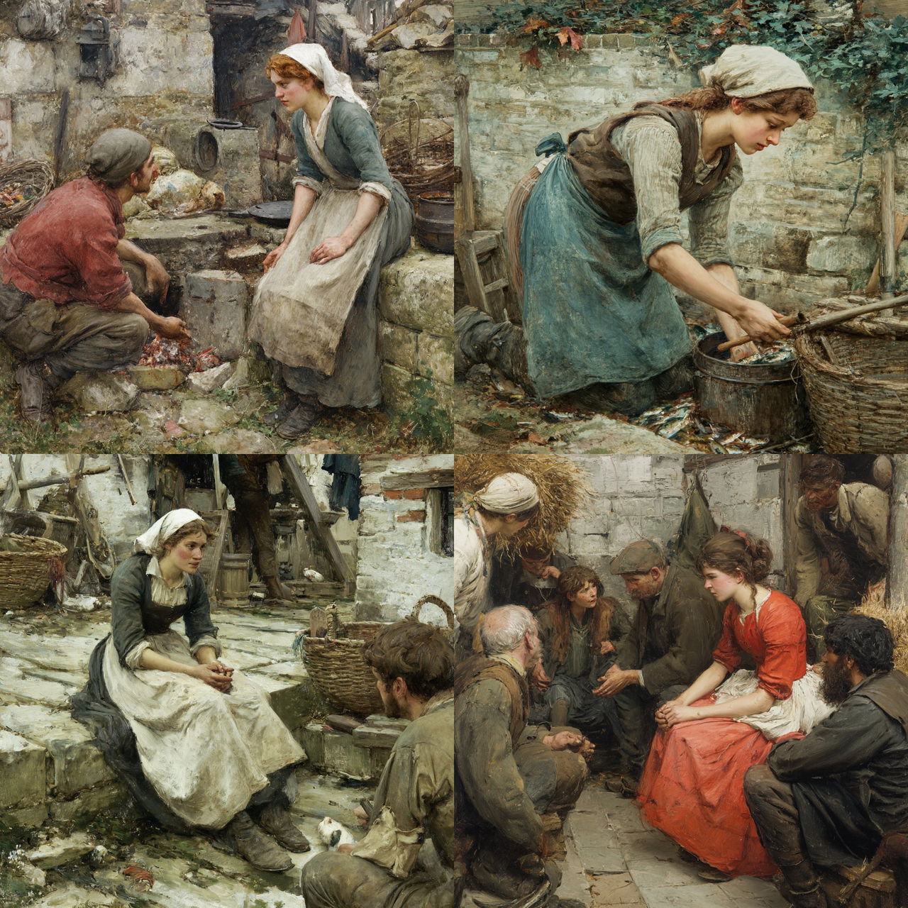 Walter Langley style, Midjourney V7, render 1 of 4