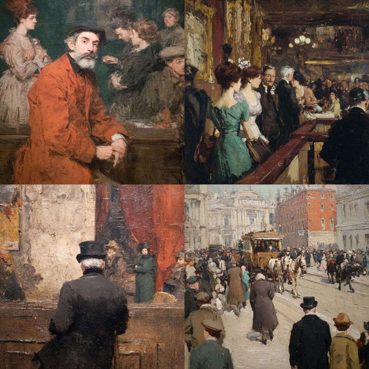 Walter Sickert style, Midjourney V7, render 1 of 4
