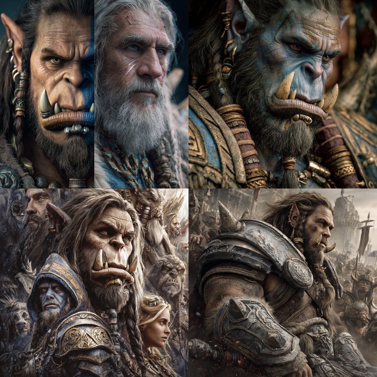 Warcraft style, Midjourney V7, render 1 of 4
