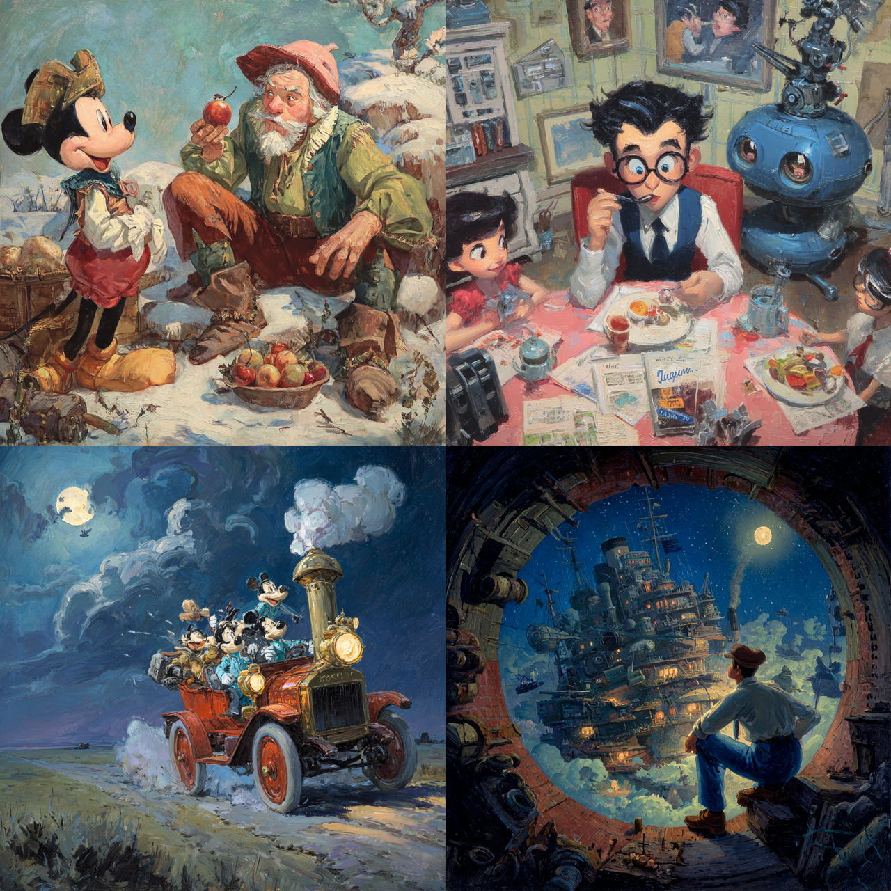 Ward Kimball style, Midjourney V7, render 1 of 4